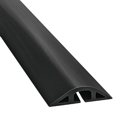 Electriduct غطاء كابل مطاطي Electriduct D-2 - 36 بوصة (3 أقدام) واقي كابل أرضي أسود - Image 1