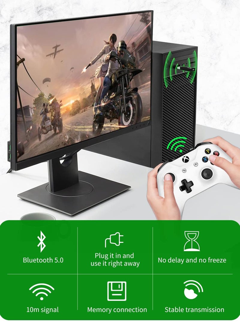 SOLARAE X box Controller Bluetooth Adapter, Wireless Adapter Compatible with X box One, Elite Series, X box One X, X box One S Controller, X box Controller Wireless Adapter for Windows 11, 10, 8, 8.1 - Image 4