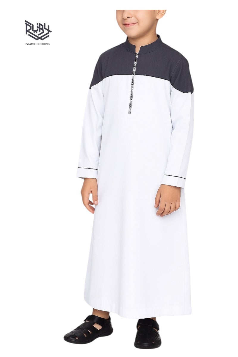 روبي للملابس الإسلامية ثوب مصمم للأطفال l كندورة l جبة l - أنيق ومريح فاخر - Image 2