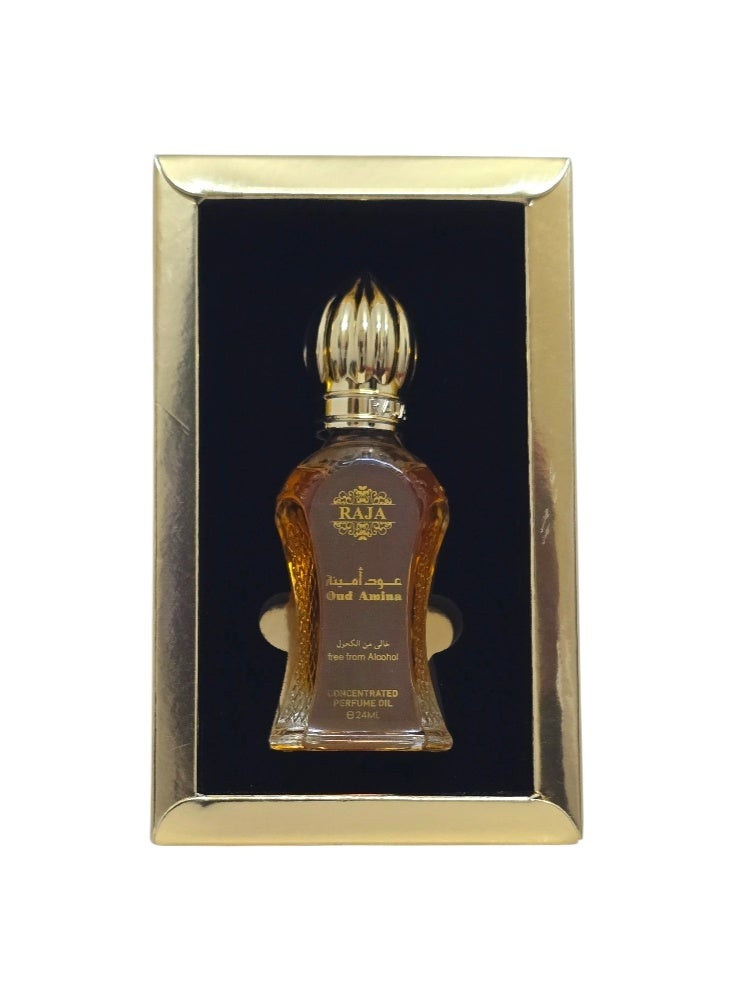 راجا زيت عطري مركز برائحة عود أمينة 24 مل - Image 3