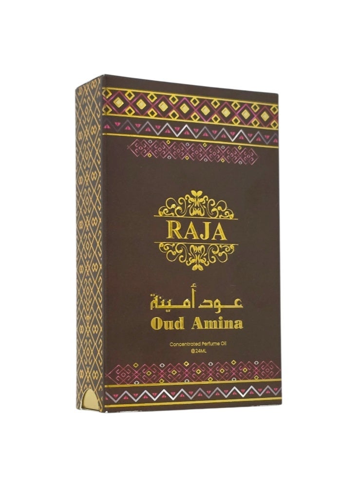 راجا زيت عطري مركز برائحة عود أمينة 24 مل - Image 4