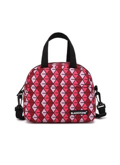 BLACKSTONE School Lunch Bag Luxury Design for Kids, Multipurpose School Lunch Bag for Boys Girls Teens MNL52 Red  - Image 1