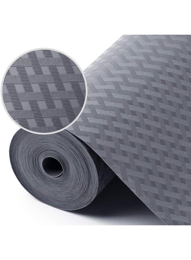 EVA Table Mat Waterproof Non-slip Thickened Drawer Mat Heat Insulated Transparent Cuttable Wardrobe Mat Cabinet Mat Paper Shoe Cabinet Mat-Color:Gray Slanted Plaid-Specifications:30*100cm - Image 1