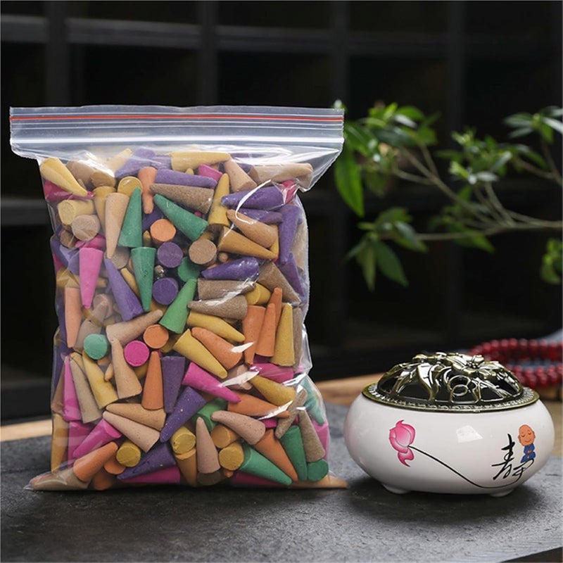 60 Pcs Natural Incense Cones Lavender Sandalwood Jasmine Yoga(Mix 60pcs) - Image 2