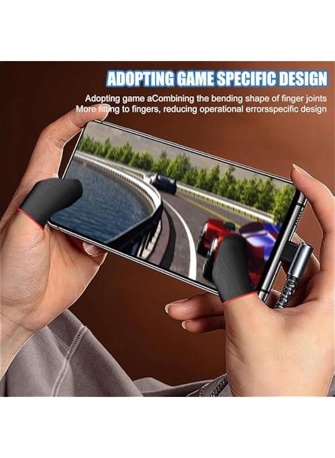 Mobile Game Finger Sleeve - 2PC Breathable Carbon Fiber Finger Sleeves | Comfortable Game Finger Sleeves | Finger Sleeves For Enhance Finger Sensitivity | Comfortable Game Finger Covers | Fiber Fing - Image 5