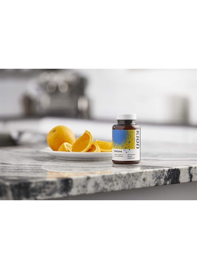 Kion Immune | Immune Support and General Wellness | 500 mg Vitamin C (Ascorbic Acid) and 10 mg Zinc | 120 Servings