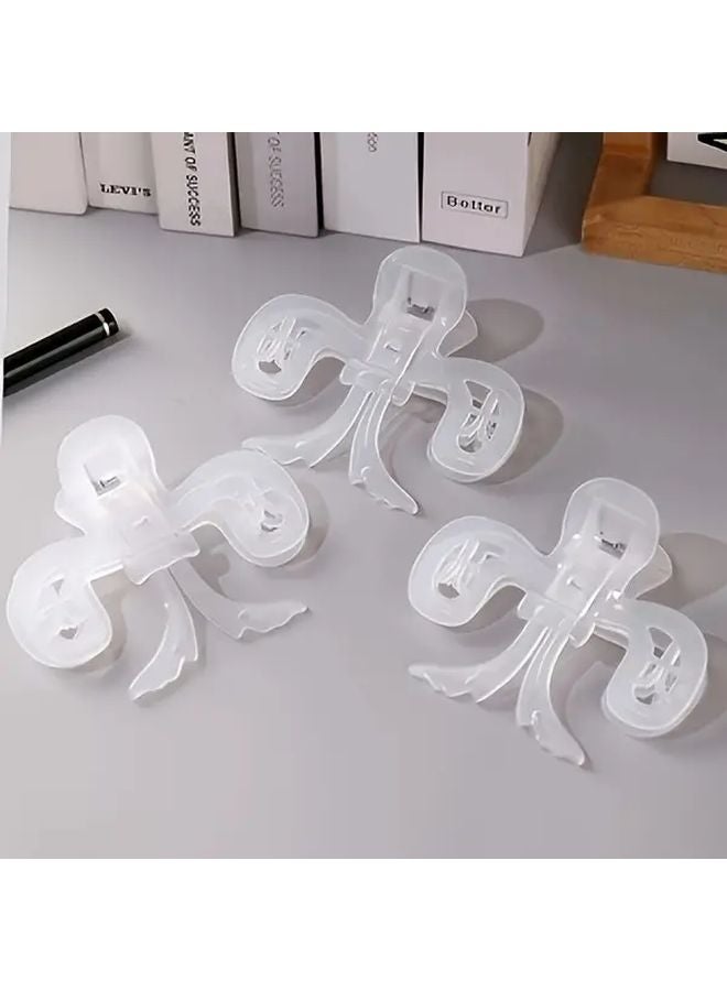 White Heavy Duty Non Slip Page Holder Clip Anti Page Turning Stopper Transparent Book Stand - Image 4