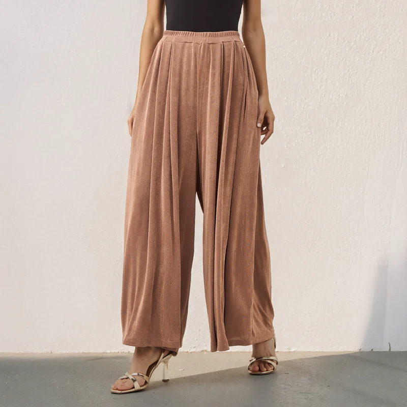 Iconic Draped Wide Leg Pants