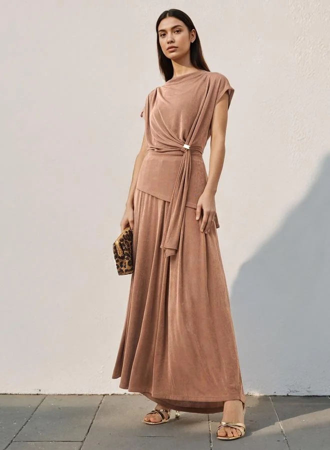 Iconic Iconic Draped Wide Leg Flexi Waist Pants