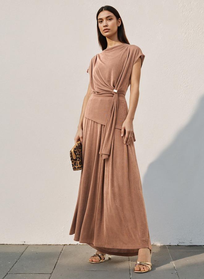 Iconic Draped Wide Leg Flexi Waist Pants - Image 2