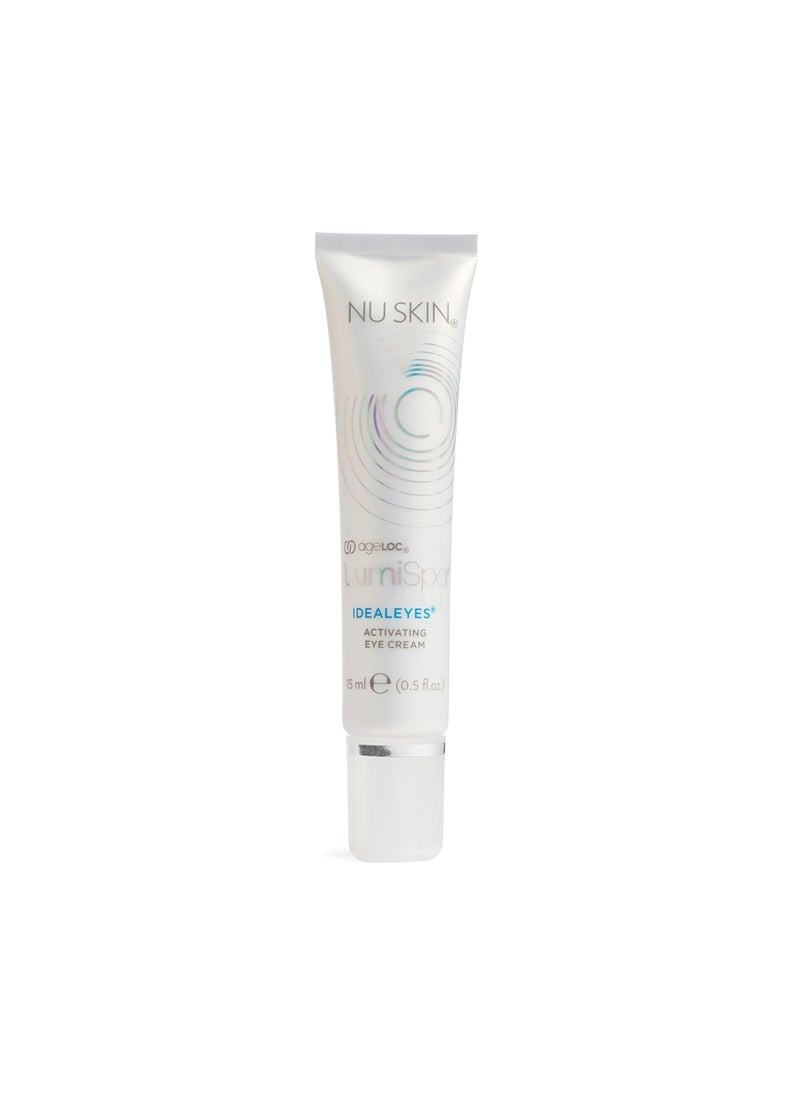 Nu Skin  ageLOC LumiSpa IdealEyes  Say Goodbye to Tired Eyes with Activating Eye Cream  Designed to Work with ageLOC LumiSpa Accent  Targets Dark Circles Puffy Eyes and Fine Lines  1 Pack