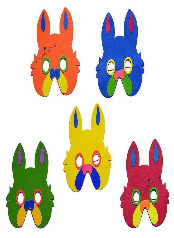 Perpetual Bliss Foam Eye Mask for Kids/Birthday Theme Party Decoration Supplies/Return Gifts/Animal Theme (Pack of 12) - Image 1