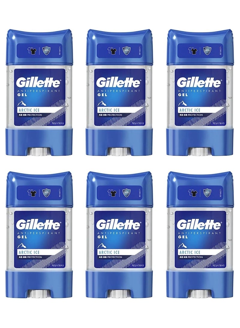 جل مزيل العرق جيليت أركتيك آيس (70 مل × 6) - Image 1