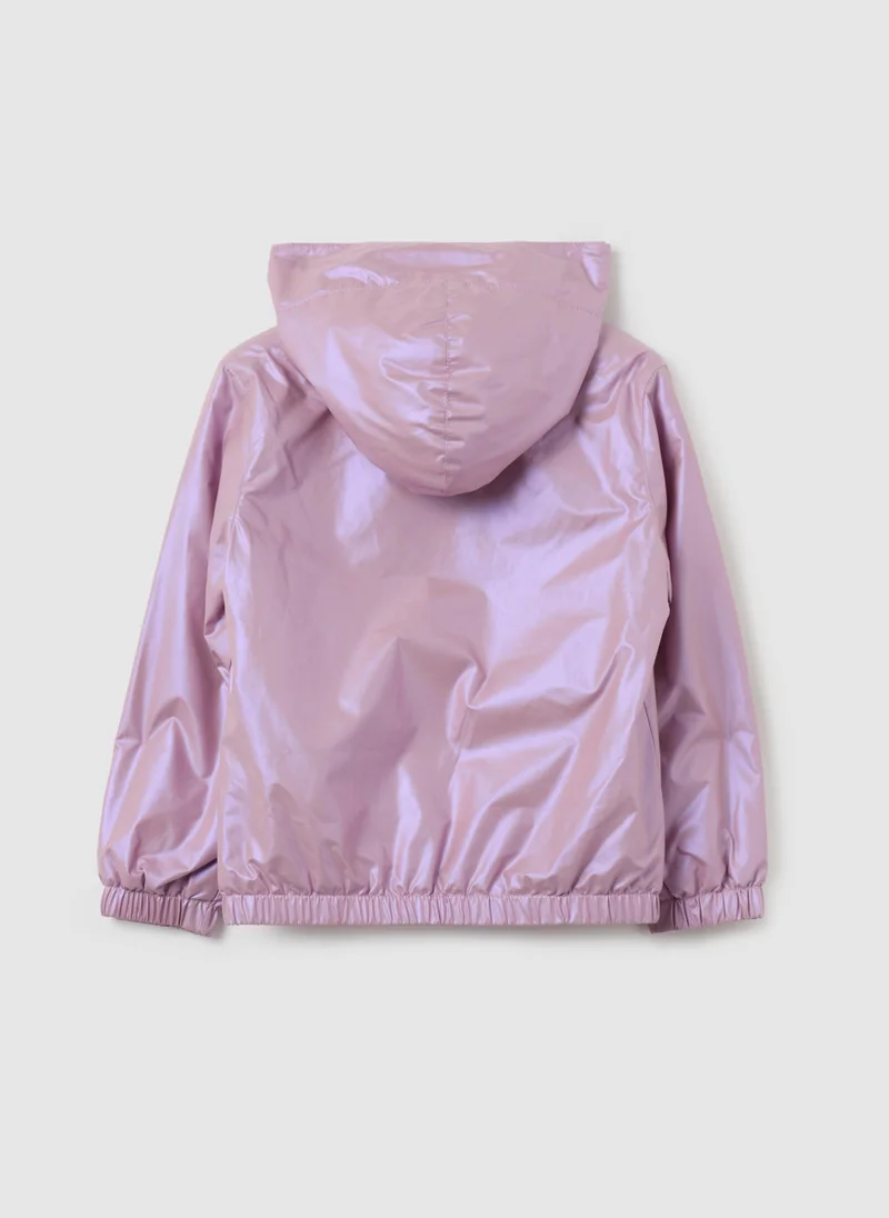 Ovs Short shiny-effect waterproof jacket