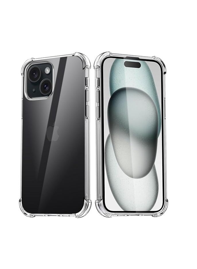 Yuwell iPhone 15 Plus Case Clear 6.7 inch Anti-Yellowing iPhone 15 Plus Cover Transparent Slim Thin Crystal Clear Phone Case Shockproof Protective Bumper Protection iPhone Case Cover For Apple iPhone - Image 1