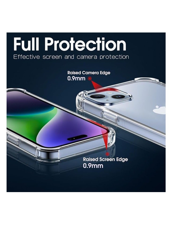 Yuwell iPhone 15 Plus Case Clear 6.7 inch Anti-Yellowing iPhone 15 Plus Cover Transparent Slim Thin Crystal Clear Phone Case Shockproof Protective Bumper Protection iPhone Case Cover For Apple iPhone - Image 2