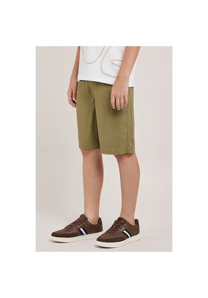 أر أند بي Solid Shorts With Elastic Waist