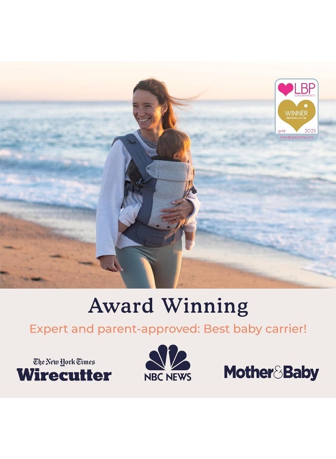 Beco Gemini Baby Carrier from Newborn to Toddler - Certified Ergonomic Newborn Baby Carrier for Infants and Children of 7-35 lbs - M Shape, Adjustable Seat, Breathable 3D Mesh (Cool Dark Grey) - Image 3