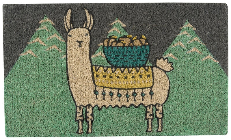 Danica Studio Llamarama Coir Fiber Printed Doormat 18 x 30 in