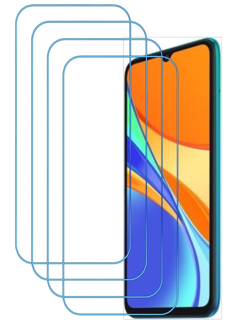 ACLIX 4 Pieces Antistatic ESD Dustproof Premium Quality High Definition Clear Tempered Glass Screen Protector Designed For Xiaomi Redmi 9C - Image 1