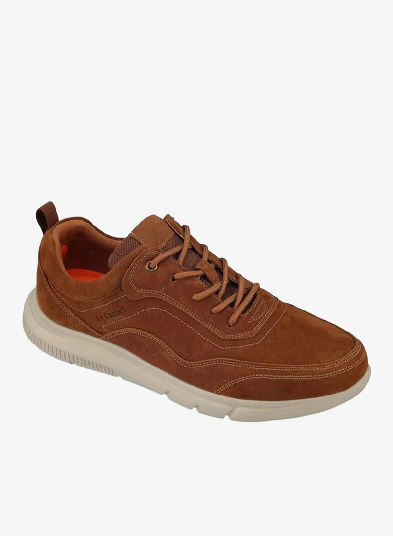 لو كونفورت Men Lace-Up Leather Ankle Sneakers