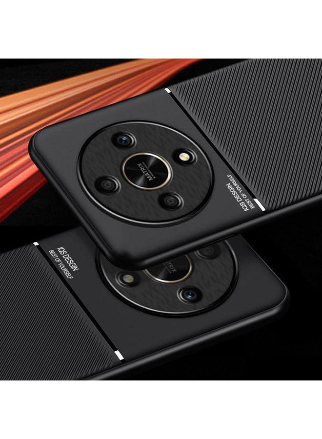 اس-توب جراب هاتف Honor X9b الكلاسيكي المائل والمحبب المغناطيسي PC الهجين المصنوع من مادة TPU - Image 2