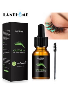 Castor Oil Cold Pressed Hexane Free 100% Natural,Eyelash Growth Castor Oil Black 10ml