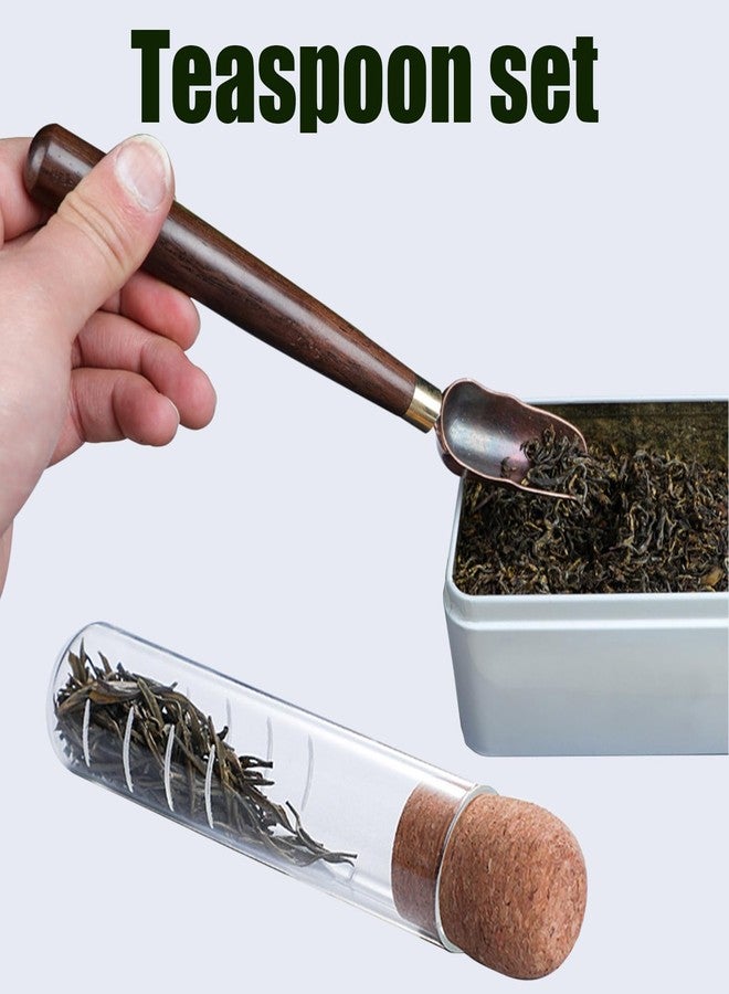 Realand Tea Infuser for Loose Leaf Tea, Glass Tea Infuser Tea Strainer with Teaspoon & Cleaning Brush, Reusable Loose Leaf Tea Steeper with Cork, Tea Diffusers for Loose Tea - Image 5