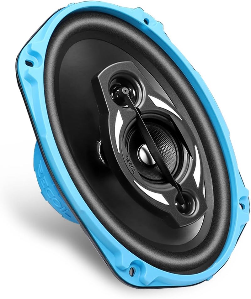 RECOIL RCX694 Echo Series 4-Way 6X9-Inch Car Audio Coaxial Speaker System with Grilles, Sold in Pairs - Image 4