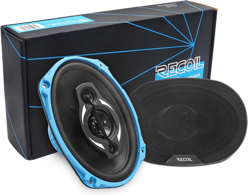 RECOIL RCX694 Echo Series 4-Way 6X9-Inch Car Audio Coaxial Speaker System with Grilles, Sold in Pairs - Image 2