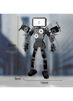 Y&D Skibidi Toilet Man Toy Building Blocks 199 PCS TV Man Toy Ideas Toys Battle Horror Game Model Ideas Toys Gifts for Adult & Kids 