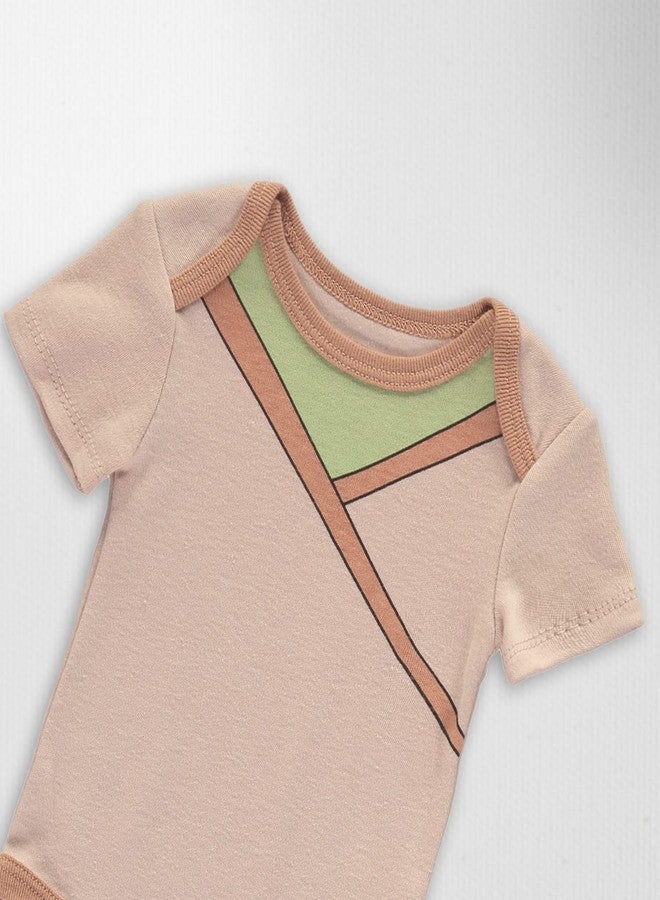 Happy Threads Star Wars Baby Boys Clothing 3-Piece Gift Set with Baby Bodysuit, Hat, and Socks - Star Wars Baby Clothes (Brown/Green, 0-3M) - Image 3