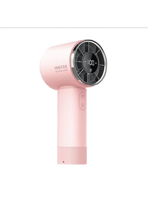 1 x 5 pcs Portable Handheld Fan 199-Speed USB Rechargeable Mini M335 Pink