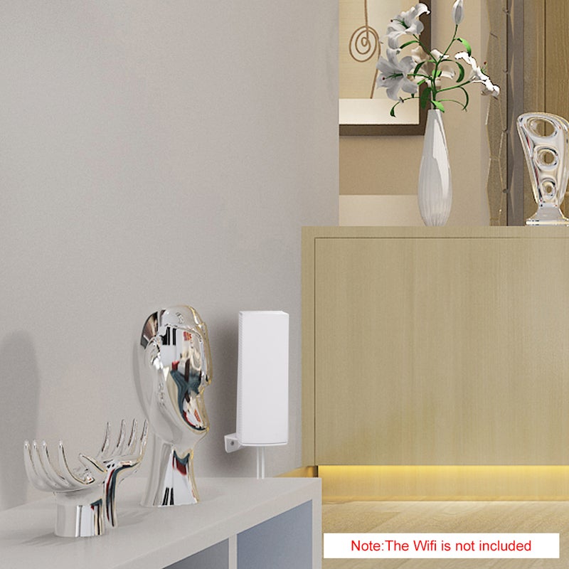 Wifi Wall Mount Bracket - Space-saving Stable Holder for Linksys Velop Tri-band, for Home Living Room Bedroom Study - Image 3