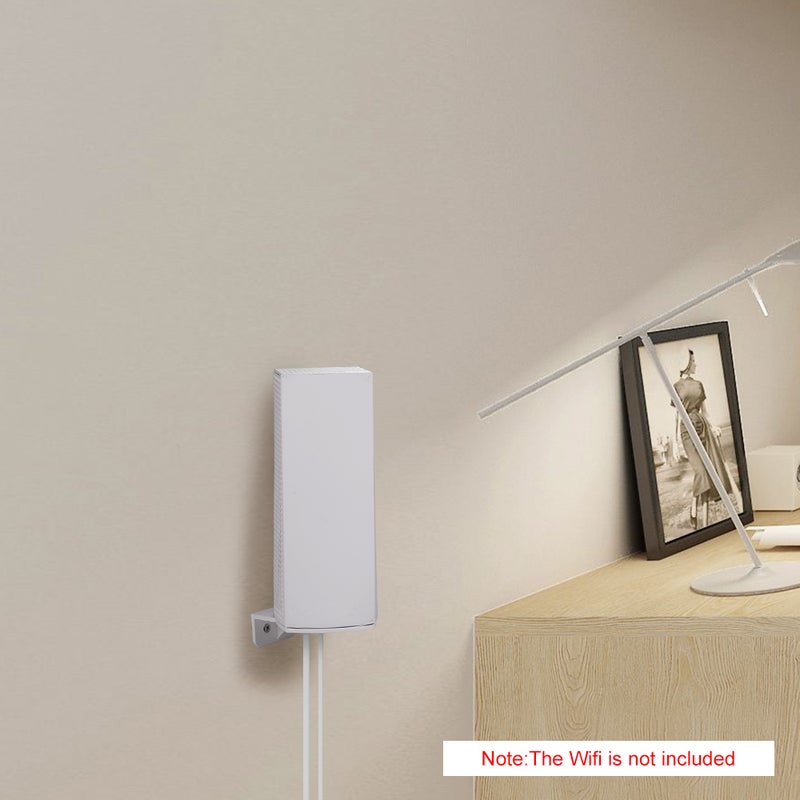 Wifi Wall Mount Bracket - Space-saving Stable Holder for Linksys Velop Tri-band, for Home Living Room Bedroom Study - Image 2