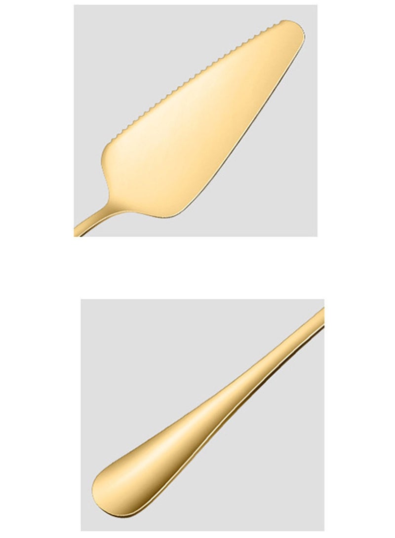 مجرفة تقديم البيتزا من الفولاذ المقاوم للصدأ مجرفة مجرفة مجرفة كيك ملاعق تزيين الكيك سكين مقسم الجبن بالزبدة - Image 2