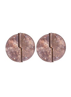 Thoraya 2Set Round Brass Hinges Chinese Antique Hinge Hardware Accessory for Furniture 6cm  - Image 4