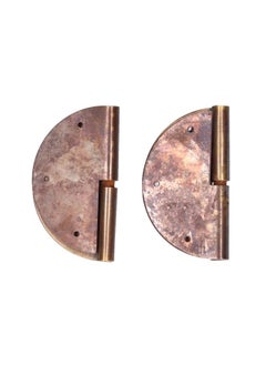 Thoraya 2Set Round Brass Hinges Chinese Antique Hinge Hardware Accessory for Furniture 6cm  - Image 2