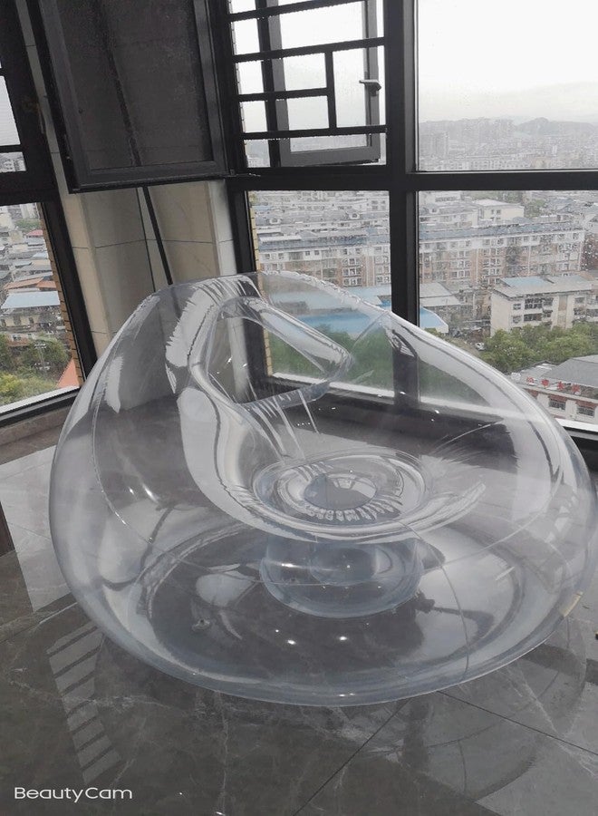 Baiao Inflatable Chair,Transparent Inflatable Couch Chair Sofa, Blow Up Couch Bean Bag Lazy Sofa Chair for Room,Funny Indoor/Outdoor Furniture - Image 3