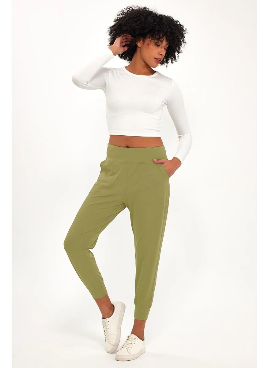 Alexander Gardi Elastic Waist Side Pocket Leggings (B23-00165)