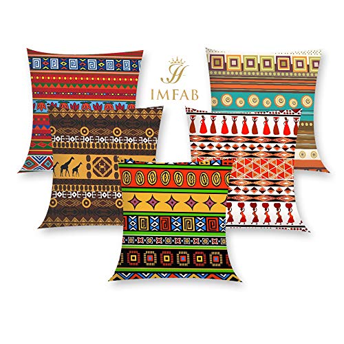 IM FAB Digital Printed Canvas Cotton Cushion Covers 12X12 inches (Set of 5 pcs) - Image 2