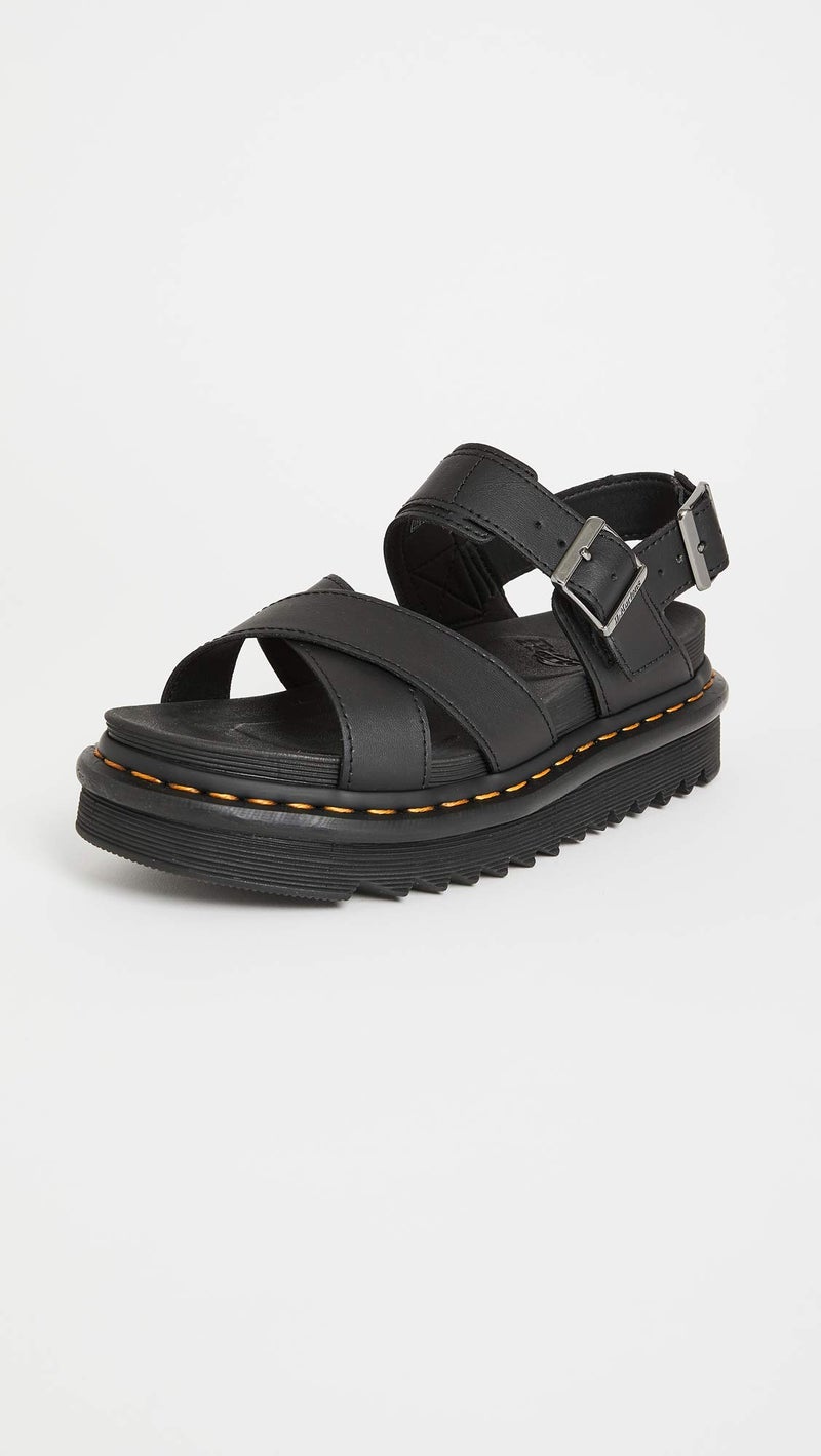 Dr. Martens Women's Ankle Strap Sandal, Black Hydro, 6 - Image 3