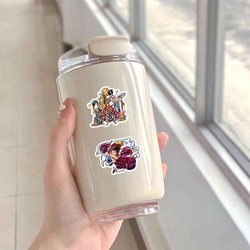 MINRAIN 50pcs Anime One Piece Cartoon Stickers for Kids,Vinyl Waterproof Decal for Water Bottle Laptop Toy Sticker for DIY Decorate Bumper Phone Hard Hat Kids Teens Gifts (zshz) - Image 2