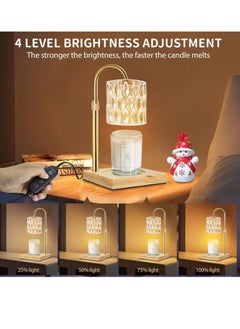 Sharpdo Bedroom Decoration Smokeless Melted Wax Lamp, Timed Dimming Can Raise and Lower Aromatherapy Lamp Table Lamp,Comes with 2 Light Bulbs  - Image 5