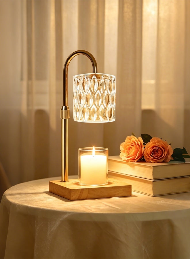 Sharpdo Bedroom Decoration Smokeless Melted Wax Lamp, Timed Dimming Can Raise and Lower Aromatherapy Lamp Table Lamp,Comes with 2 Light Bulbs - Image 1