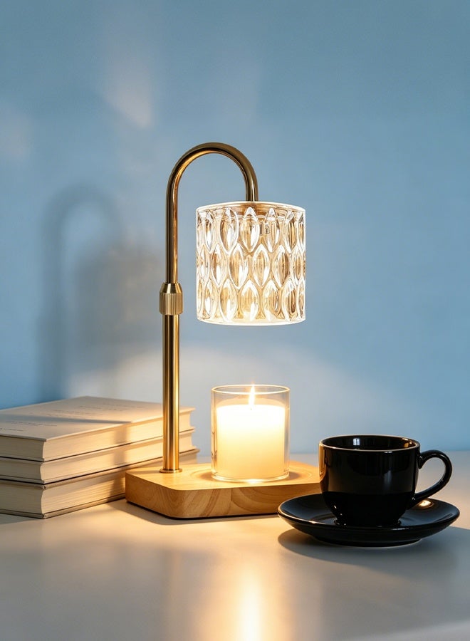 Sharpdo Bedroom Decoration Smokeless Melted Wax Lamp, Timed Dimming Can Raise and Lower Aromatherapy Lamp Table Lamp,Comes with 2 Light Bulbs - Image 2