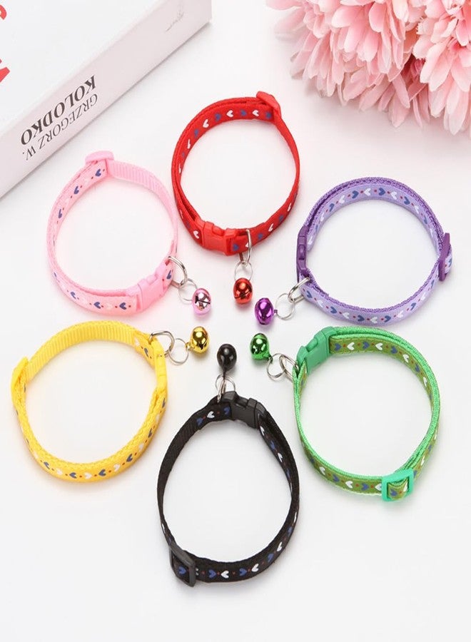 Weimostar XXS Dog Collar with Bell, 2 Pack XS Cat Collars Girl Cute Soft Adjustable Buckle for XSmall Extra Small Tiny Little Puppies Dogs Pet Female Kitten Yorkie Chihuahua Purple and Pink - Image 5