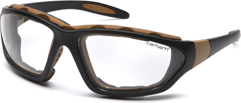 Carhartt Carthage Safety Eyewear with Vented Foam Carriage and Clear Anti-fog Lens - Image 1