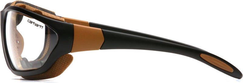 Carhartt Carthage Safety Eyewear with Vented Foam Carriage and Clear Anti-fog Lens - Image 3