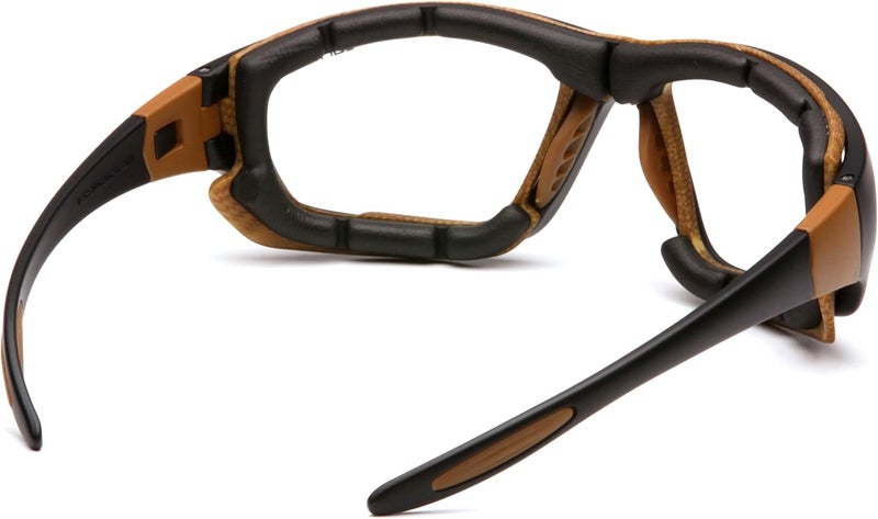 Carhartt Carthage Safety Eyewear with Vented Foam Carriage and Clear Anti-fog Lens - Image 4